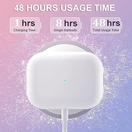 Wireless Earbuds ,In Ear Headphone,Bluetooth 5.3 In Ear Phones, HiFi Stereo Deep Bass 48H Playtime,IPX7 Waterproof Auto Pairing earphones for Android/IOS — view 6