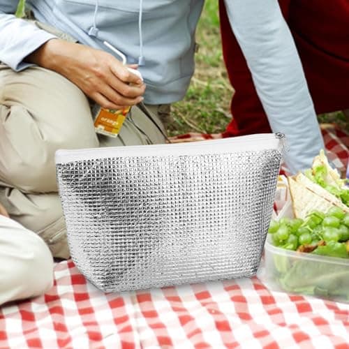 Hiemible Cooler Bags Insulated for Travel | Travel Cooler Bag - Portable Cold Proof Tote Reusable for Grocery Shopping Work Picnic Camping Outdoor — view 3