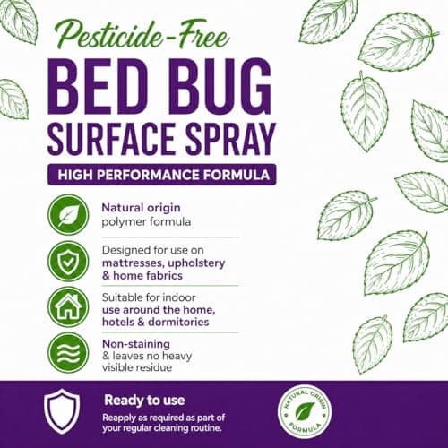 Bed Bug Spray 500ml – Pesticide-Free Polymer Formula for Mattresses, Upholstery & Home Fabrics, Non-Staining Household Surface Treatment Spray — view 3