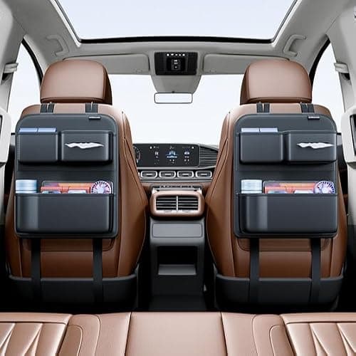 Leather Car Seat Back Efficient for Phone Wallet Leather Car — view 2