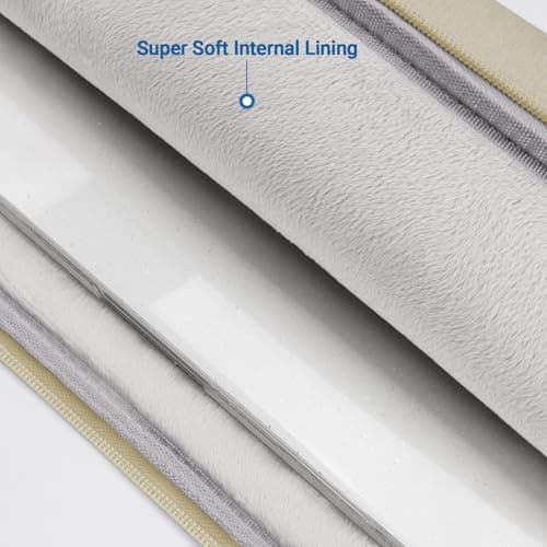 ZYB 16 Inch Laptop Sleeve Case,Shockproof Waterproof Notebook Case 16 Inch for 2021-2026 MacBook Pro 16 M5 M4 M3 M2 M1,16" Laptop Lenovo ThinkBook/IdeaPad HP Dell ASUS Acer Chromebook etc-Beige — view 4