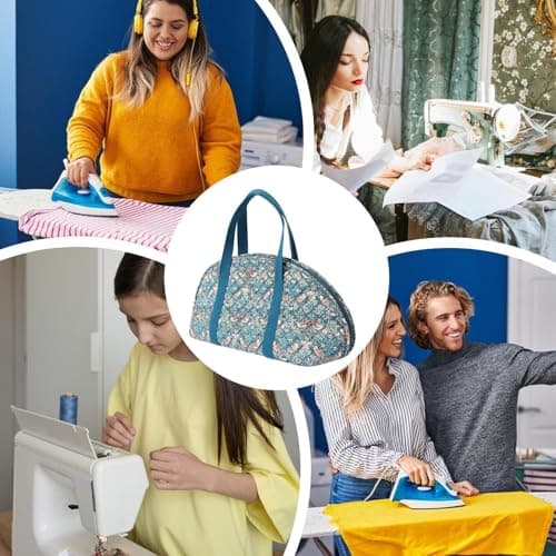 Lightweight Iron Caddy Bag | Smart Irons Travel Carrying Case | Shockproof Heat Resistant Full-Size & Handheld Steam Iron Storage Bag | Portable Organizer Tote for Home Laundry — view 6