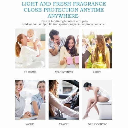 2PCS Mist Hydrating Hand Sanit-izer Spray for Adults,Portable Travel Size,Cleanses Your Hands,Spray Hand Sanit-iser,Mini Hand Sanit-iser Sp-ray,Travel Ha-nd Sanit-iser Sp-ray,Multi Flavor,Vanilla+Aloe — view 6