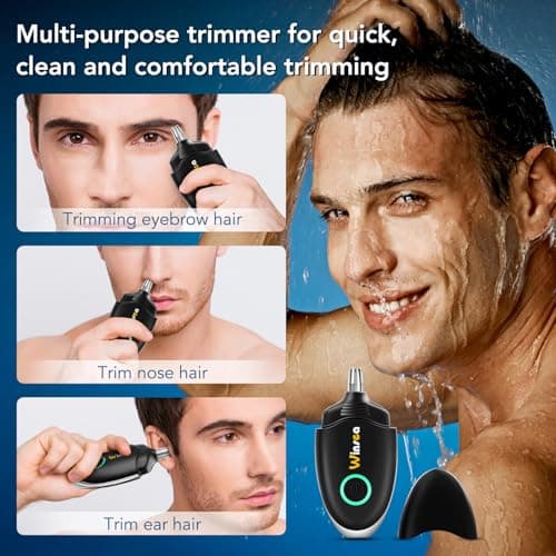 Winsea Nose and Ear Hair Trimmer for Men and Women - Travel Trimmer, High Precision Nose Shaver, USB Rechargeable, Waterproof, Safe and Silent Operation, Design — view 2