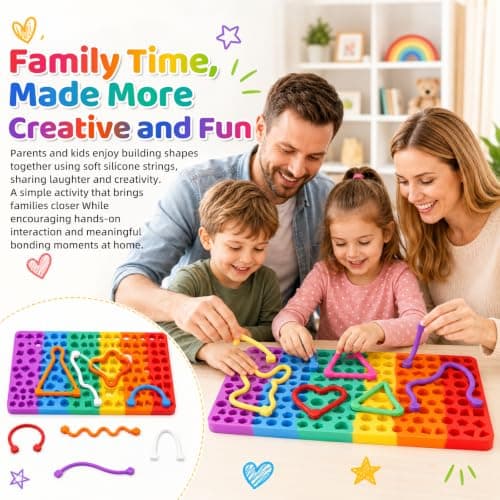 Yaskyly Sensory Activity Board Toy Gift for Kids & Adults, Silicone Fidget Toy for Travel Airplane Car, Quiet Busy Board for Autism ADHD Anxiety Relief for 3 4 5 6 7 8+ Boys Girls — view 2