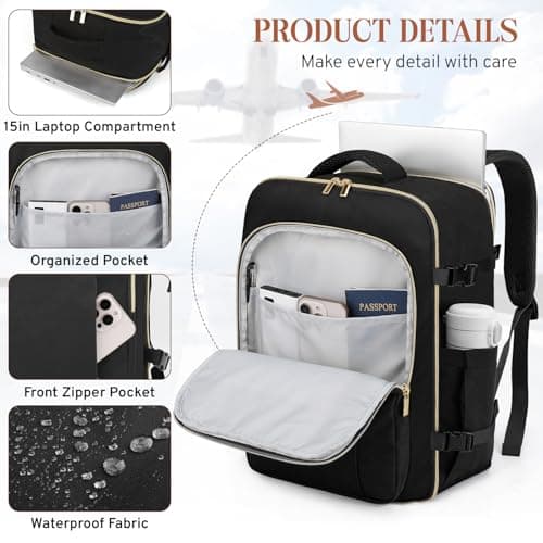 ETRONIK Ryanair Cabin Bags 40x30x20 Underseat, 24L Travel laptop Backpack — view 5