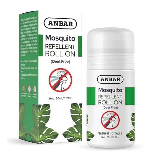 Insect Mosquito Repellent Roll On 50 ml - Long Lasting Protection, Vegan - Mosquito and Biting Insect Defense Compact Travel Essential - Safe Bug Repellent for Everyone (One Size, DEET Free)