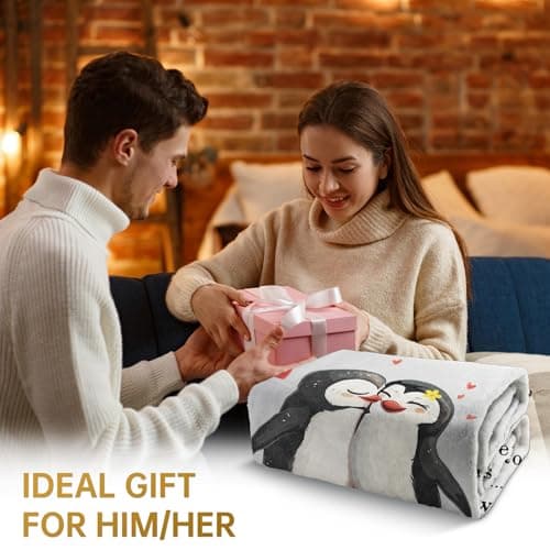 Niyewsor Anniversary Couple Gifts for Him Her, Wedding Gifts for Boyfriends Girlfriend, I Love You Gifts Blanket, Romantic Birthday Present Gifts for Wife, Husband 60" × 50" — view 2