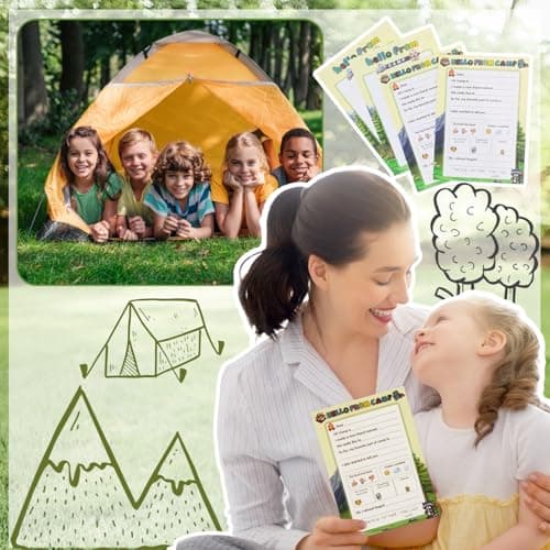 12 Sets Camp Stationary Set Letter and Envelopes for Boys and Girls — view 3