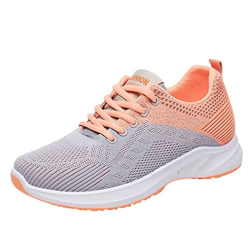 Womens Slip on Trainers | Summer Breathable Fashion Arch Support Workout Shoes Casual Non Slip Athletic Workout Gym Running Sneakers Orthopedic Shoes Ladies Low Wedge Contrast Color Walking Shoes