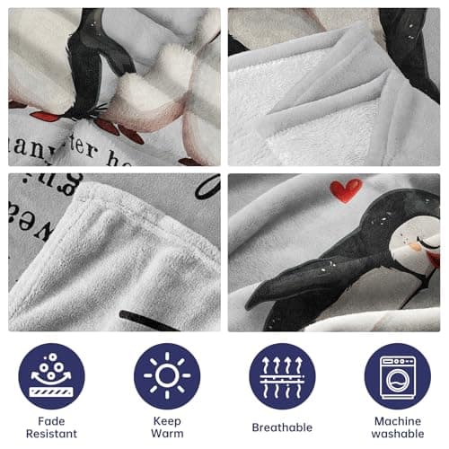 Niyewsor Anniversary Couple Gifts for Him Her, Wedding Gifts for Boyfriends Girlfriend, I Love You Gifts Blanket, Romantic Birthday Present Gifts for Wife, Husband 60" × 50" — view 5