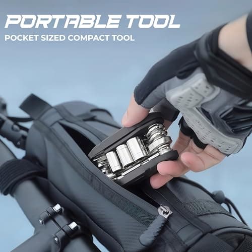 BYKING Bicycle Tool Kit, Pocket Repair Bike Multi Tool, Cycling Gifts for Men/Women, 16 in 1 Folding Tool with Allen Key for Bike Maintenance. — view 4