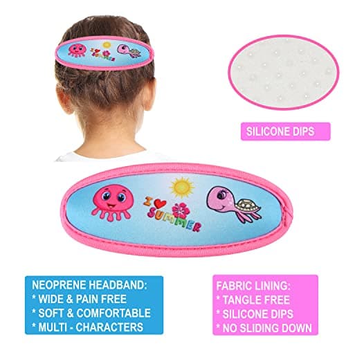 RUIGAO Kids Swim Goggles Age 4-7, Toddler Goggles No Tangle, Child Swimming Mask/Bungee Strap/Soft Band (1PK - Fun Summer) — view 3