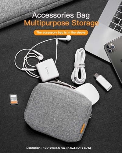 Inateck Laptop Bag for 13 inch MacBook Air/Pro M5 M4 M3 M2 M1, Macbook Neo — view 6