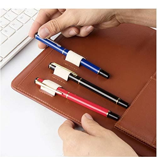WDSOPK Conference Folder PU Business Case Leather Business Group Briefcase Folder Calculator and Writing Pad Business Document Bag (Maroon 334x245mm) — view 3