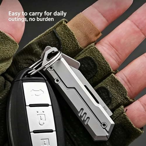 1 Pieces Folding EDC Pocket Knife, Multi Tool with Cutting Function,Ergonomic Stainless Steel Foldable Multifunctional Small Pocket Box Opener,Pocket Gadgets for Men Outdoor, Camping, Hiking — view 5