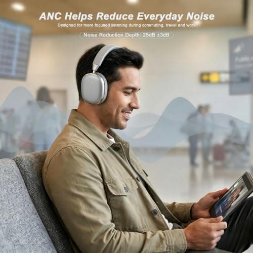 VoKinroad Wireless Over-Ear Headphones with Magnetic Earpads — view 4