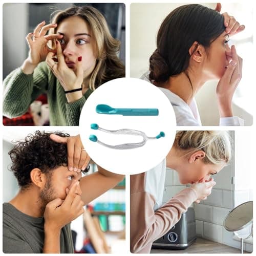 Contact Lens Remover Tool - Silicone Inserter and Removal Kit | Soft Contact Lenses Applicator with Uses for Long Nails, Travel, Hygiene, Daily Wear & Portable Eye Care Maintenance — view 4