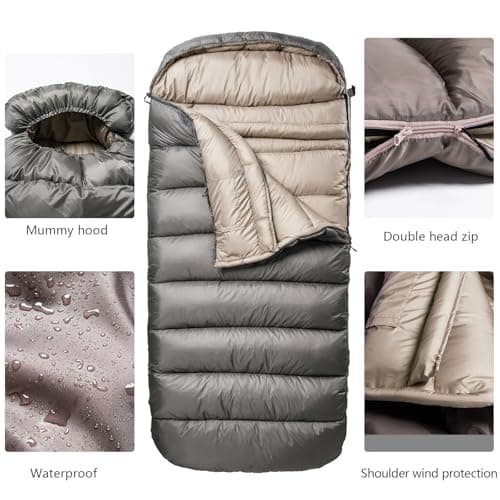 BISINNA 0 Degree Sleeping Bag XL for Adults Cold Weather Sleeping Bags — view 6