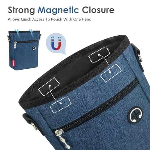 AEMIAO Dog Treat Pouch Magnetic Closure Dog Treat Bag with Poop Bags — view 3