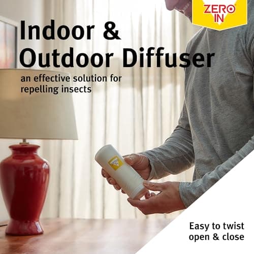 Zero In 60-Day Citronella Diffuser – Portable Bug Repellent for Indoor & Outdoor Use with Adjustable Intensity - Pet-Safe, Fast-Acting Protection for Home, Garden, Patios & Travel - Multi Packs X3 — view 2
