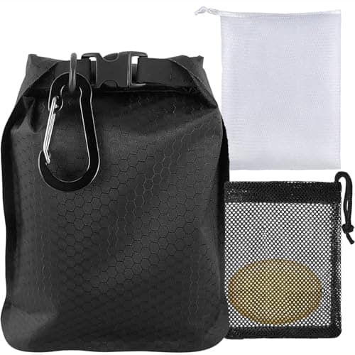 YUNYU Premium Soap Bag Travel Kit with Dual Mesh Pouches & Carabiner Clip - Waterproof, Quick-Dry Holder for Bath, Shower, Camping - Compact Case for Hotels, Gym, Outdoor Trips