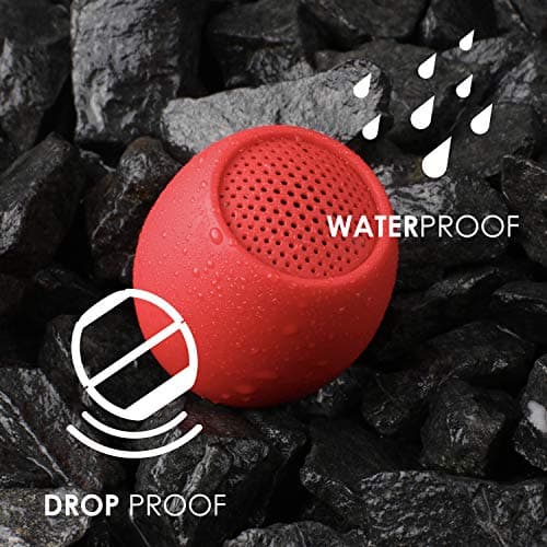 Boompods Zero Mini Bluetooth Speaker - Small Portable Speakers, Red — view 4
