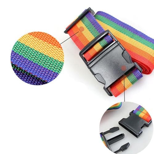 Luggage Baggage Strap Strong Extra Safety Adjustable Travel Tie Belt 13 Colours (Colour 7 Green) — view 3