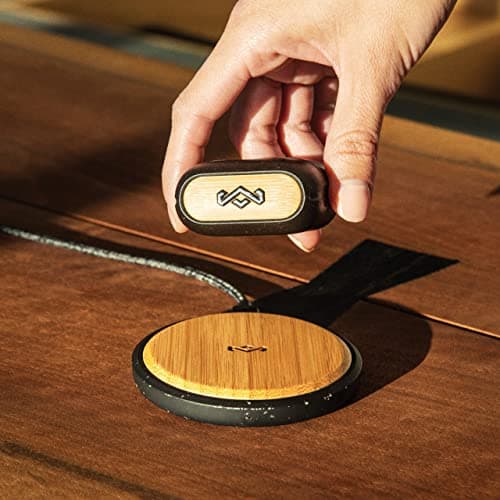 House Of Marley One Drop Wireless Charger - Bamboo Sustainable Design, Qi Enabled, Silicone Backing — view 2