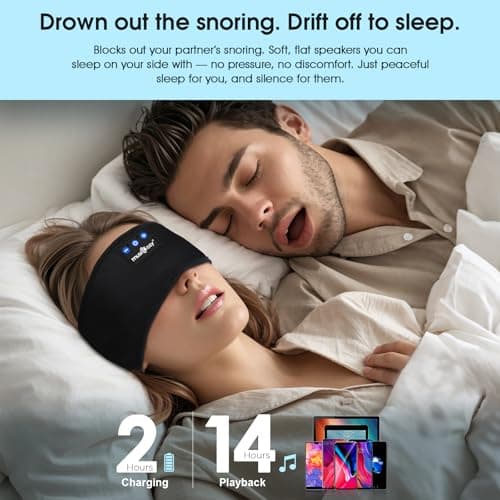 MUSICOZY 2-Pack Breathable Cooling Sleep Headphones for Side Sleepers — view 3