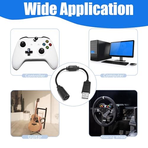 Desenda 2 PCS Replacement Dongle USB Breakaway Cables, Guitar Adapter — view 2