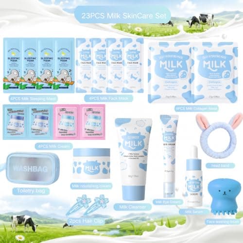 Milk Skin Care Sets & Kits, Teenage Girls Gifts, Masks & Tools, 23PCS — view 2