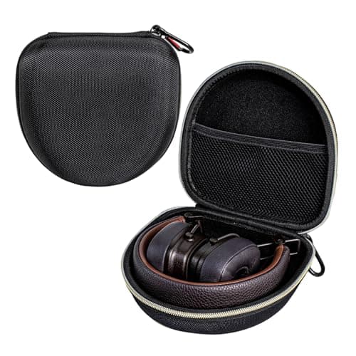 Heavy Duty Headphone Travel Case Organiser Bag Design with Shock Absorbing Shell and Soft Interior Space Shockproof Carrying Case — view 3