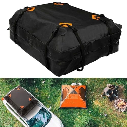 Large 425L Car Roof Bag, Heavy Duty 420D Oxford Waterproof Cargo Luggage Storage Box With Secure Straps, For Road Trips And Camping — view 3