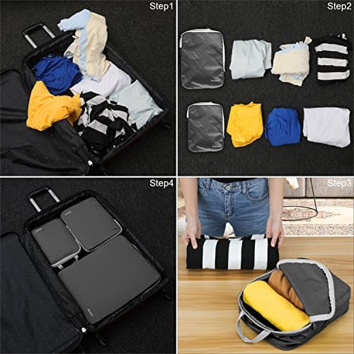 Gonex Compression Packing Cubes, 4-Piece Expandable Travel Organisers — view 6