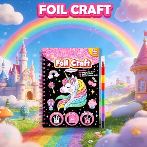 LIKYMO Foil Art - Foil Craft, Birthday Presents Craft Kits for Kids — view 3