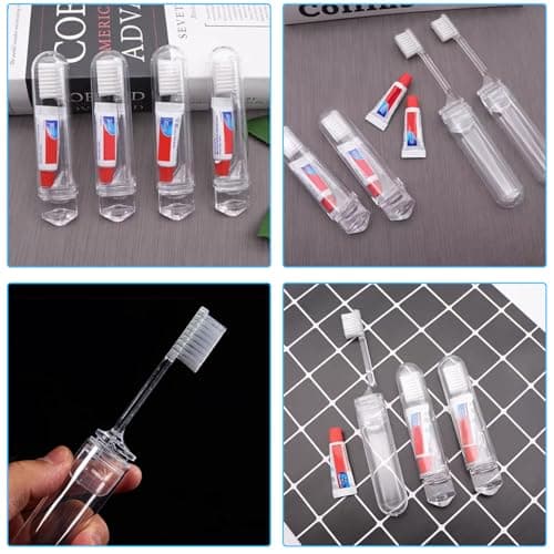 XdealCozyxc 5pcs Travel Toothbrush Set, mini Toothpaste Travel Size — view 5