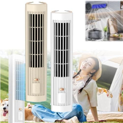 Junterone Cooling Air Conditioner Desk Tower Fan Portable Air Conditioning,Cooling Fan with 3 Speeds Office USB Cooling Fan — view 2