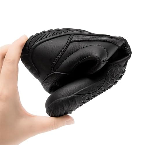 XKOWUO Womens Walking Grounding Sneaker Zero Drop Sole Lightweight Road Running Shoes Non-Slip Tennis Sneakers Breathable Fashion Athletic All_Black Size 5 — view 2