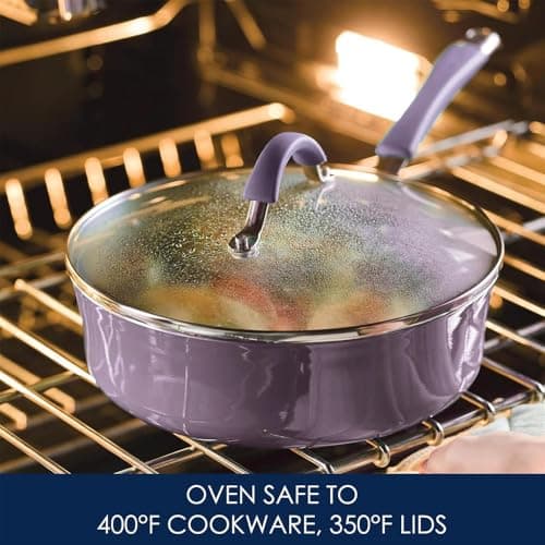 HJZSZX Nonstick Cookware Pots and Pans Set 12 Piece Lavender Purple,Lavender Purple,12 pc — view 6