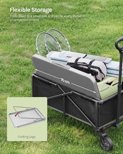 WOLTU Portable Folding Camping Table, 70x50x60 cm, Grey — view 5