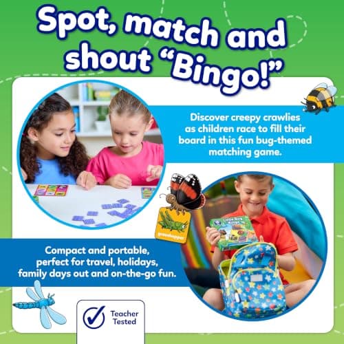 Orchard Toys Little Bug Bingo, Compact Mini Game for Boys, Girls and Toddlers, Age 3+ years, Ideal for Holiday and Travel, 2-4 Players — view 3