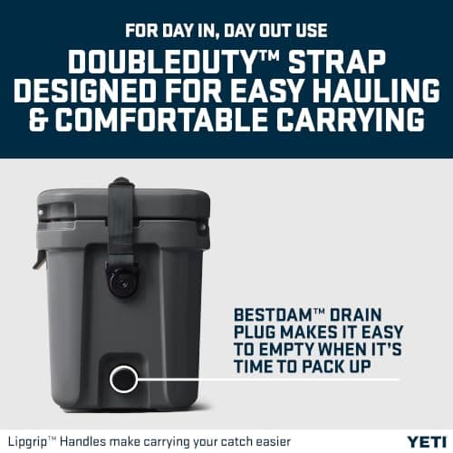 YETI Roadie 15 Small Cool Box, Charcoal — view 5