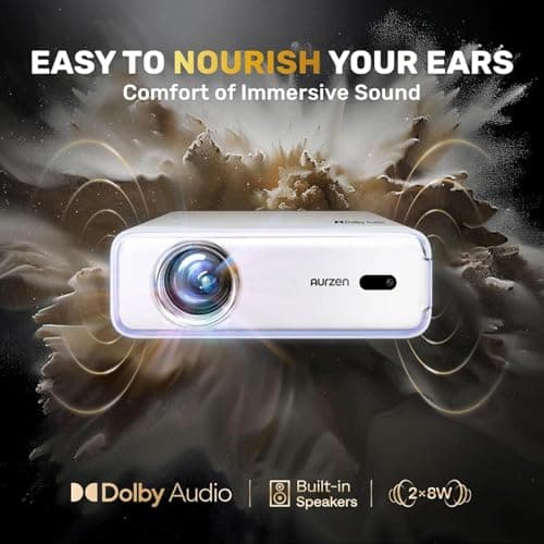 [Netflix App Available & Dolby Audio] Aurzen Eazze D1 Smart Projector — view 5