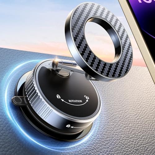 Mohard 2026 Magnetic Phone Holder for Cars, [Nano Gel+Vacuum Suction]