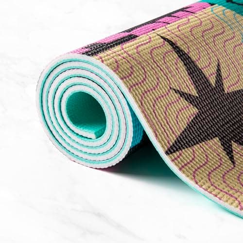 MYGA Yoga Starter Set - 6mm Non-Slip Yoga Mat, Yoga Block and Strap - Starter Kit for Beginners in Pilates, Exercise and Fitness - Choice of Design (Spirit) — view 5