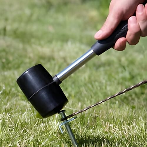 8oz Camping Mallet with Strong Steel Shaft – Lightweight Hammer for Tent Pegs, Gazebos, Tarpaulins, and Outdoor Use, Ideal for DIY, Camping, Hiking & Festivals — view 4
