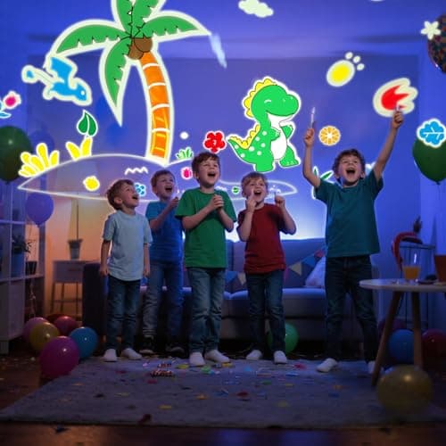 Baby Night Light Projector, Dinosaur Night Light for Kids with 3 Projection Theme 360°Rotate Baby Night Lamp with Remote Timer, Party Decor Dinosaur Toys for Boys Birthday Gifts Xmas Stocking Fillers — view 5