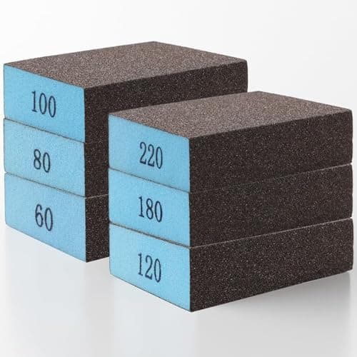 ZOPPER Sanding Sponge Set, 6-Pack Multi-Grit Sanding Blocks