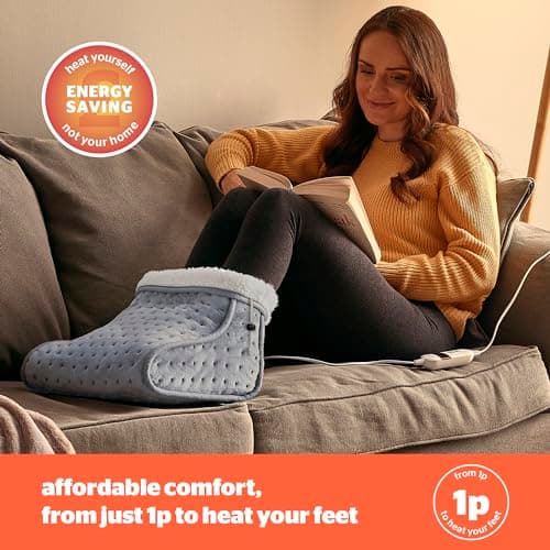 Silentnight Electric Foot Warmer, Grey — view 6